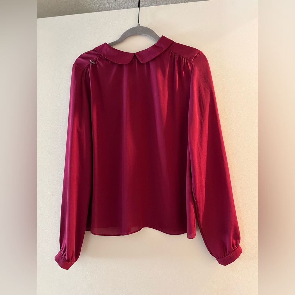 Elegant Fuchsia Women's Top w/ DragonFly Charm